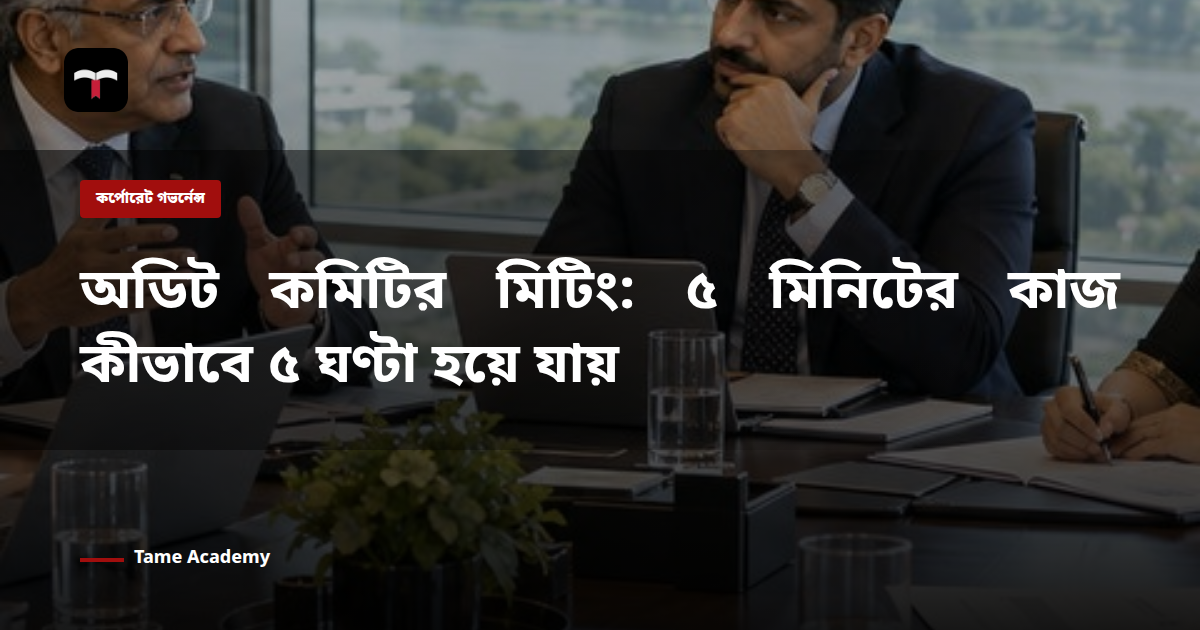 অডিট কমিটির মিটিং: ৫ মিনিটের কাজ কীভাবে ৫ ঘণ্টা হয়ে যায়