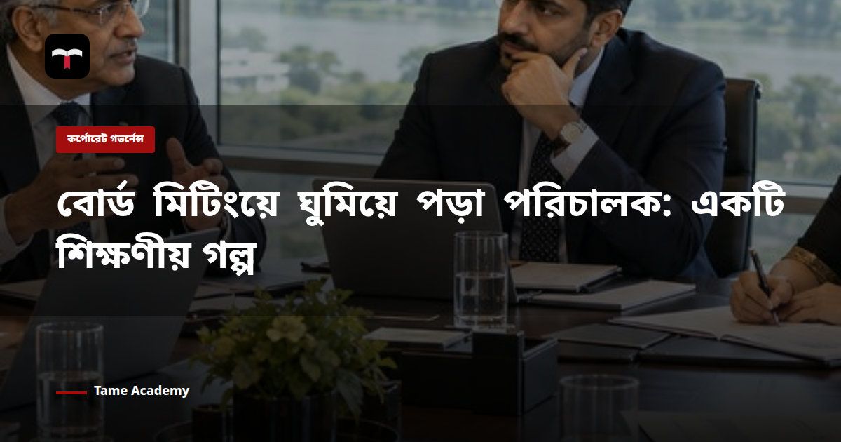বোর্ড মিটিংয়ে ঘুমিয়ে পড়া পরিচালক: একটি শিক্ষণীয় গল্প
